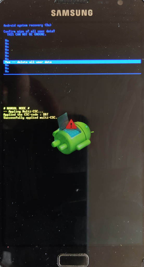 Samsung Galaxy Note GT N7000 reset06