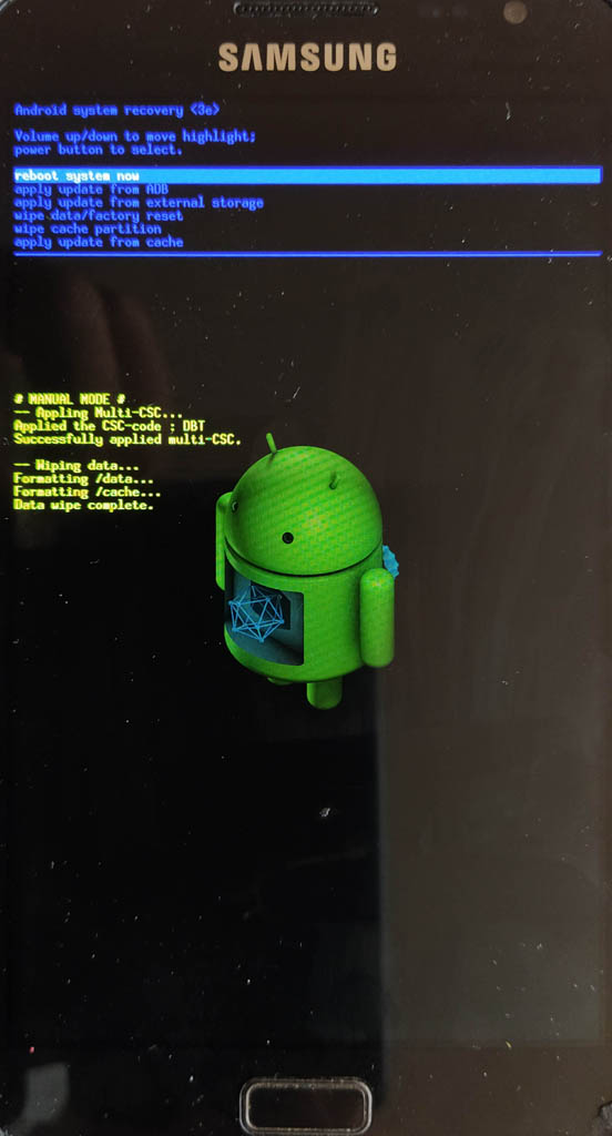Samsung Galaxy Note GT N7000 reset08